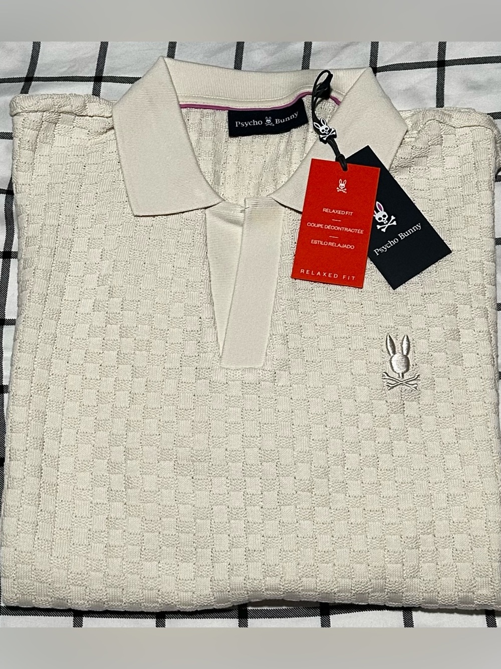 Psycho Bunny Garen Oversized Knit Polo & Shorts Set NWT Men’s Size 6/L